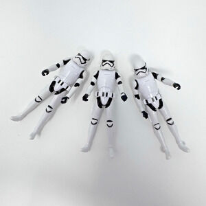 Lot of 3 Hasbro Star Wars Stormtrooper Action Figure 4” 91331 EUC